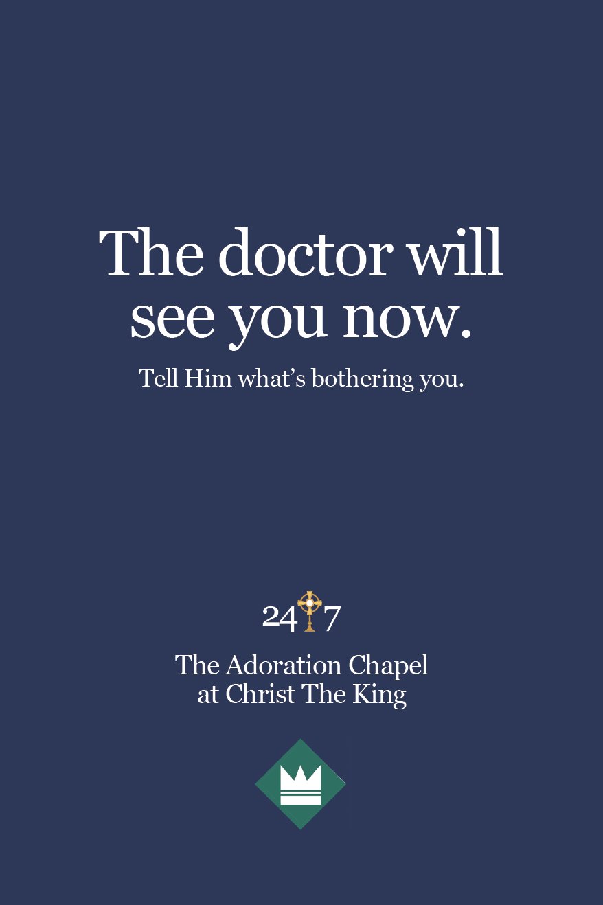 Ad reading: The doctor will see you now. Tell Him what's bothering you.
