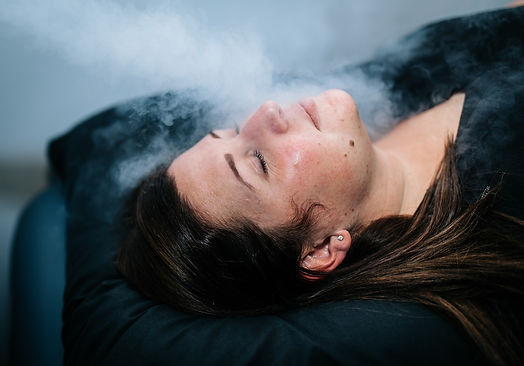 Patient getting a Cryotherapy Facial