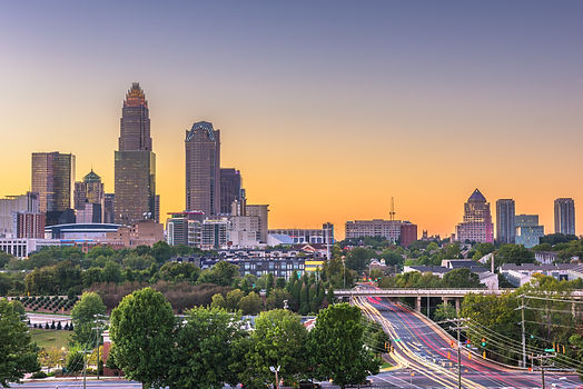 downtown view of charlotte nc