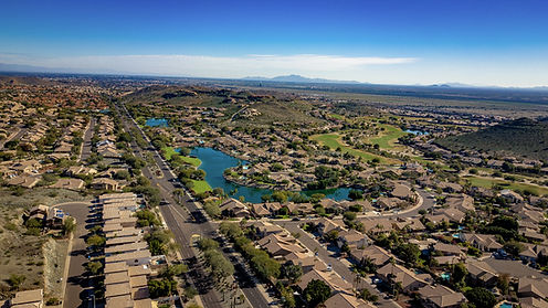 ahwatukee Foothills neighborhood aerial shot