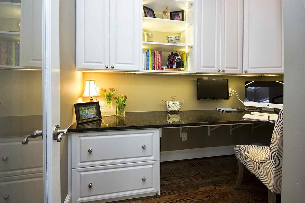 luxury reading nook in home office