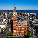 Marblehead Old Town And Harbor Aerial View