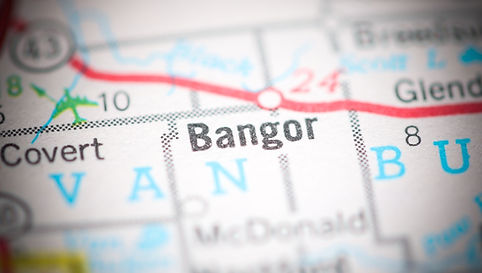 bangor mi map