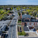 Newton Village Center And Residential Neighborhood Aerial View