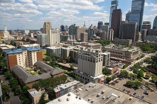 Philadelphia Skyline With Historic Buildings And Modern Skyscrapers, Philadelphia, Pennsylvania