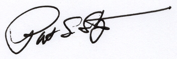 Pat's signature