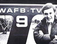 Pat Shingleton at WAFB TV sign