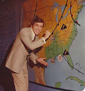 Pat Shingleton WAFB TV at weather map