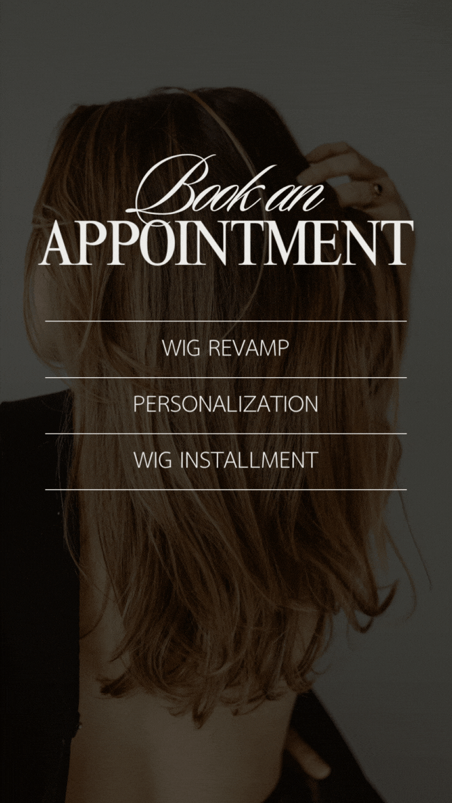 Brown and White Hair Makeup Appointment Instagram Story.gif