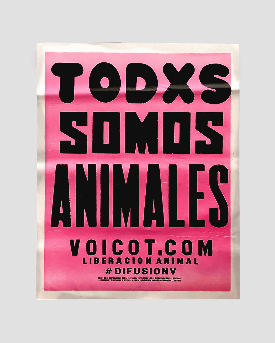 Afiche Todxs Somos Animales