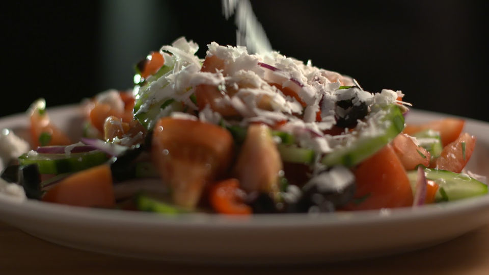 Bulgarian shopska salad
