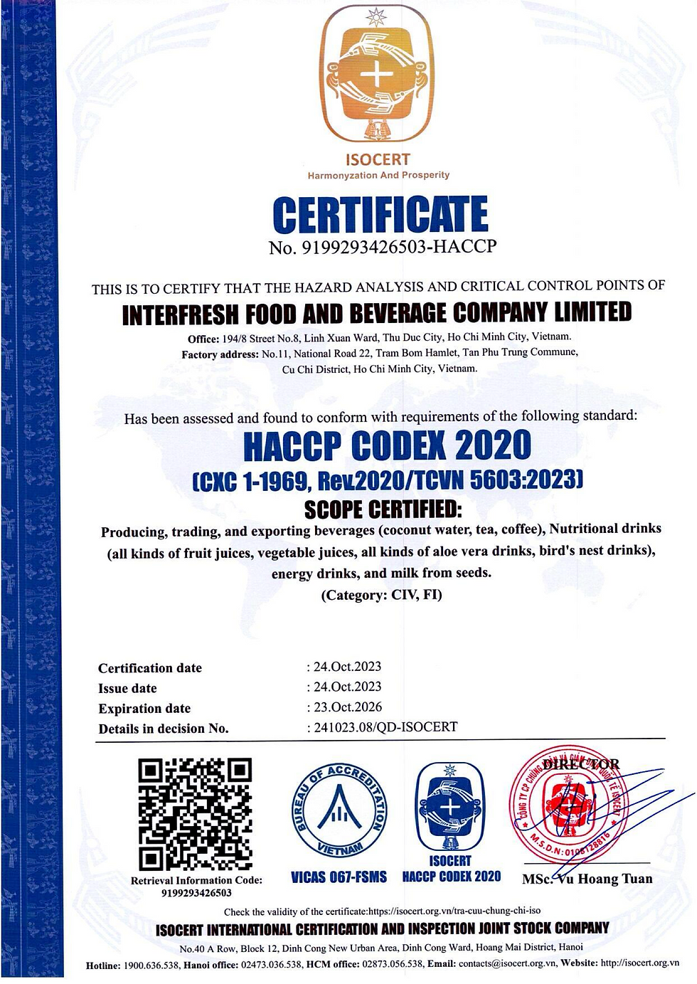 Interfresh HACCP EN