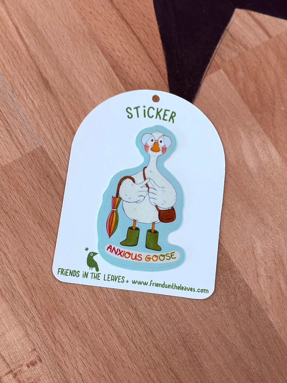 Thumbnail: Paper Sticker - Friends In The Leaves 