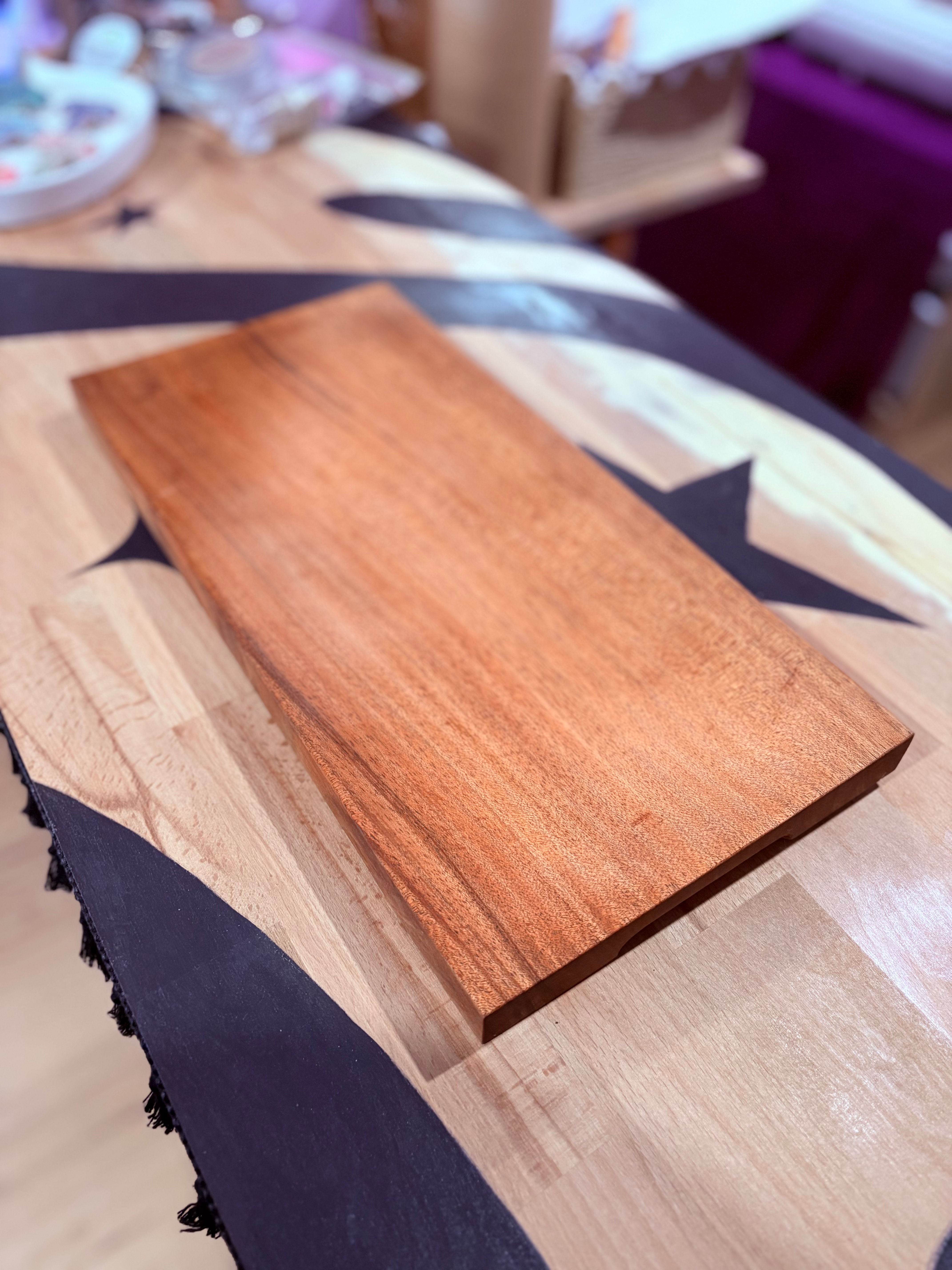 Blackwood Carved Cheeseboard - Turnwood Designs