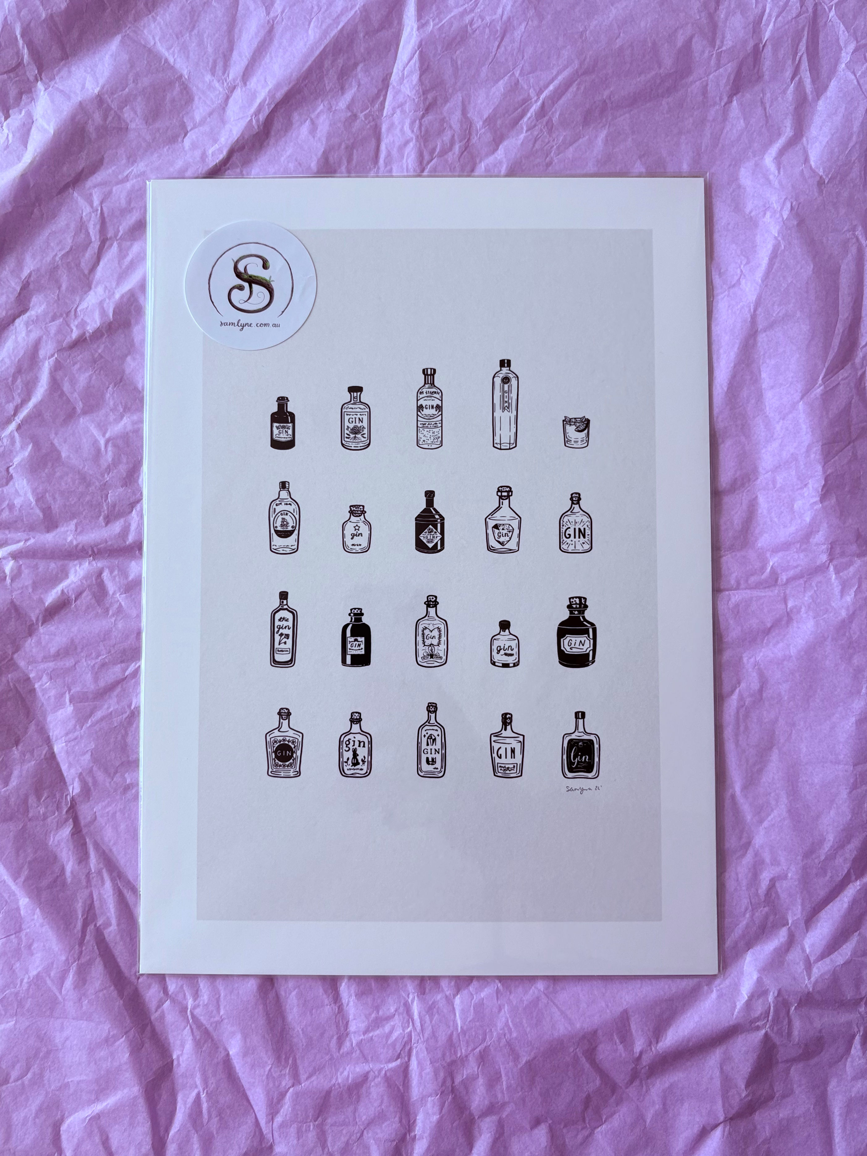 Lil' Gins - Fine Art Print - Sam Lyne