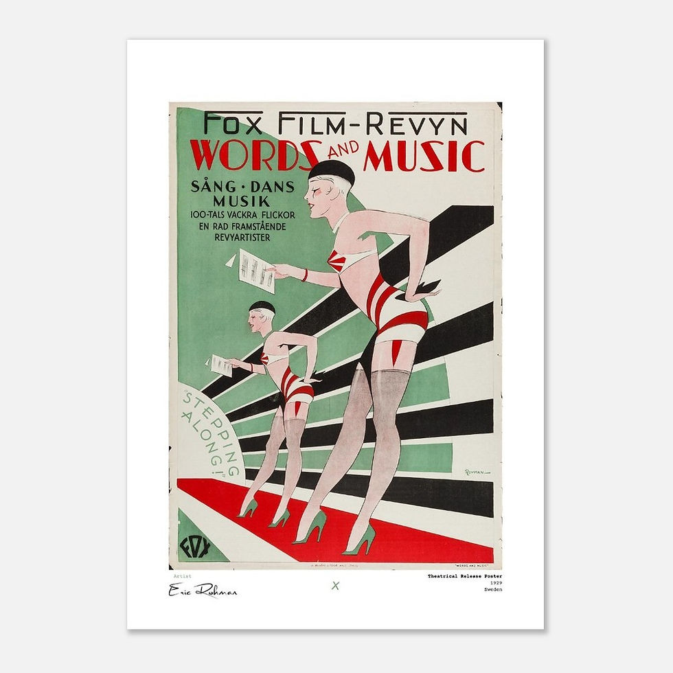 Thumbnail: Words and Music: Film Poster - A3 Archival Quality Art Print
