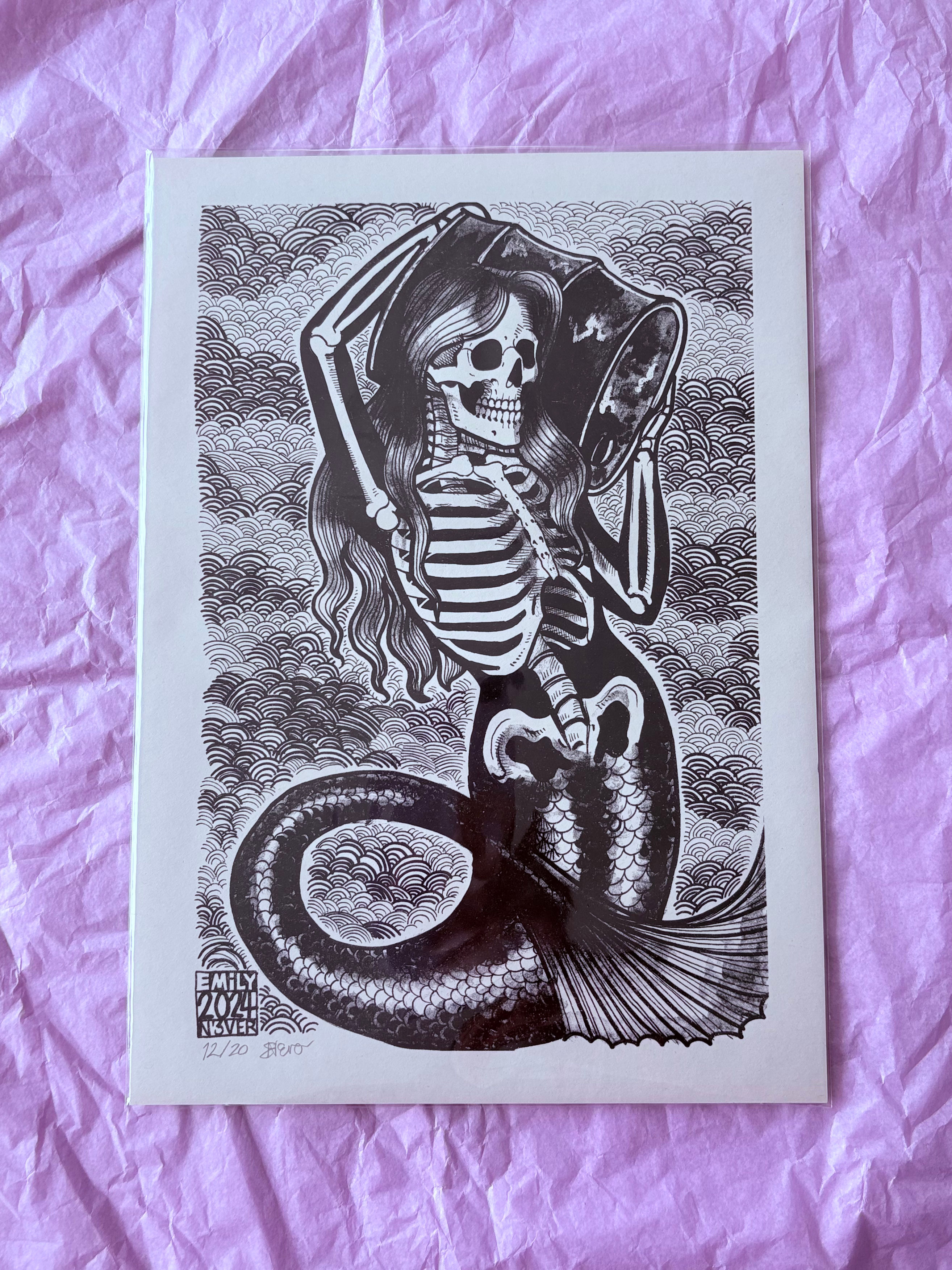 Petroleum Siren - A4 Fine Art Print - Emily N3ver