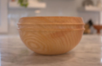 White Ash Double Beaded Bowl