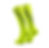 Compressiesokken fluo geel achteraanzicht