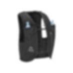 Vooraanzicht marathonvest met waterflessen