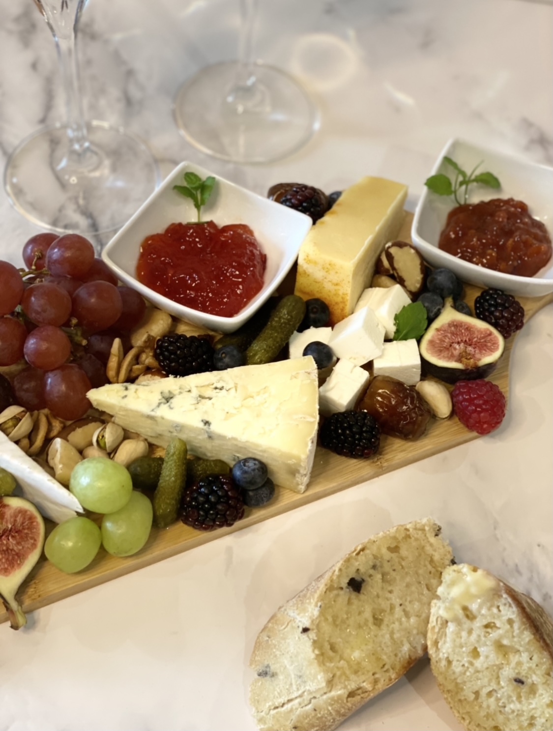 Arranged Food and Objects