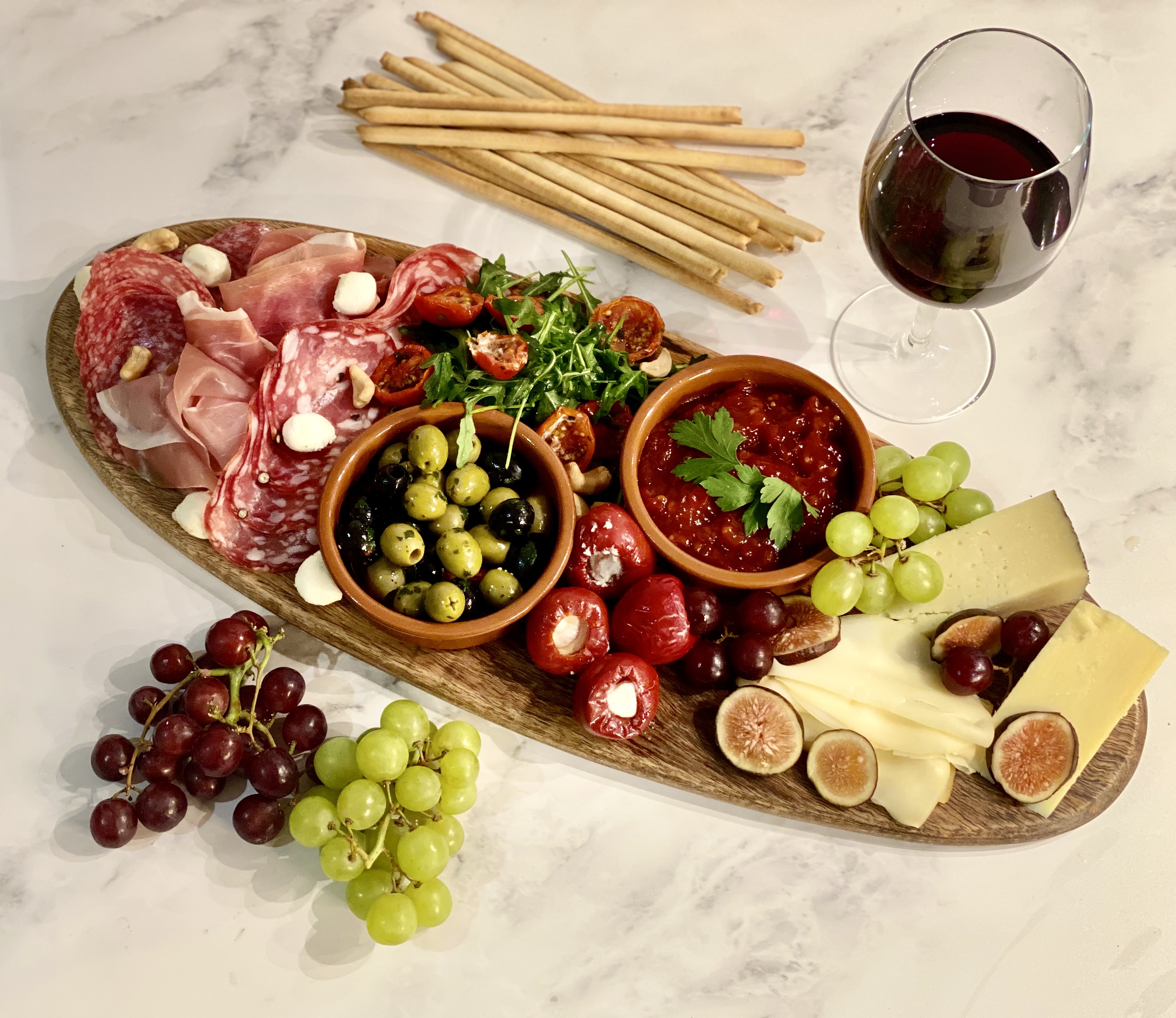 Arranged Food and Objects