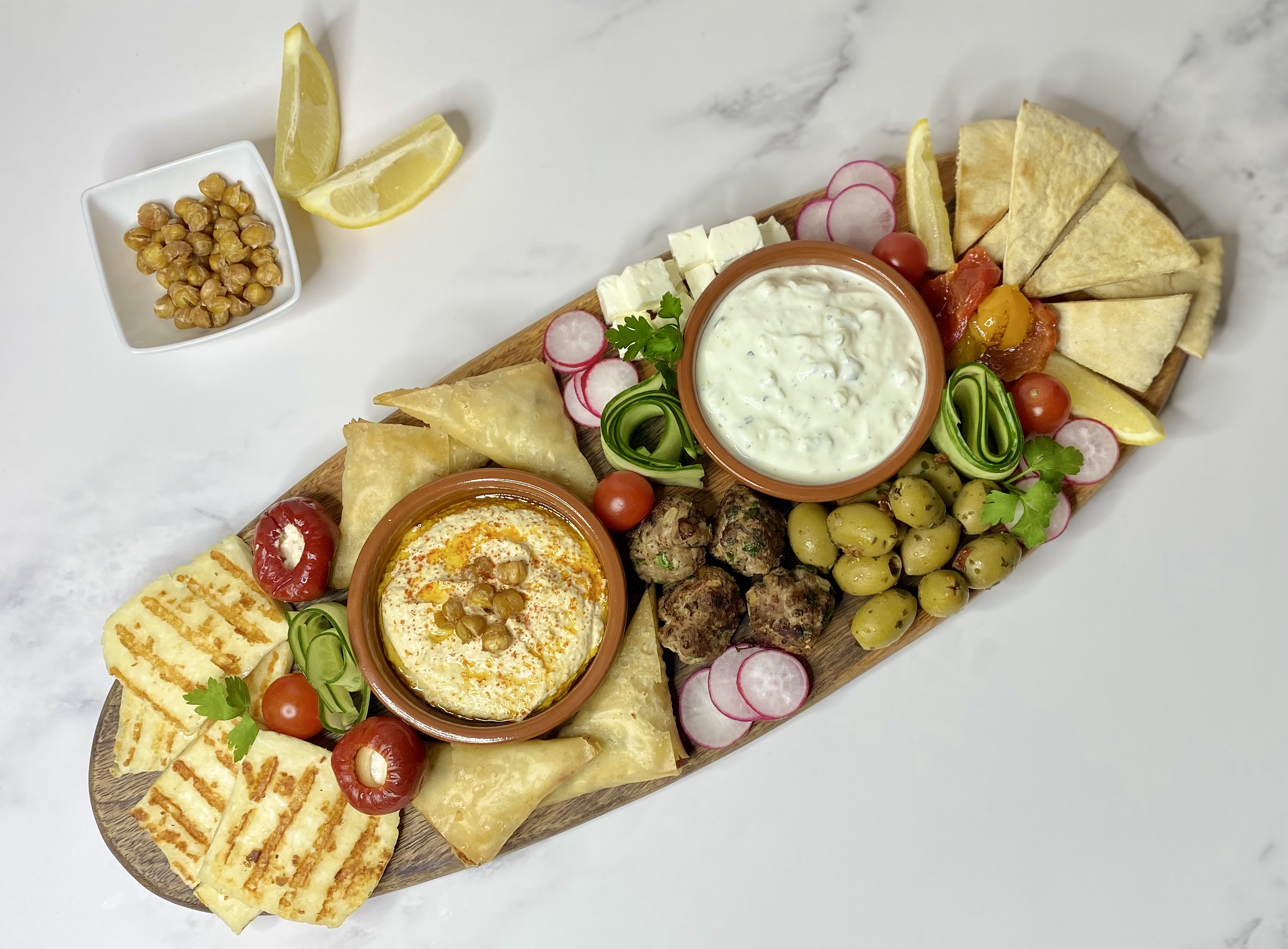 Arranged Food and Objects