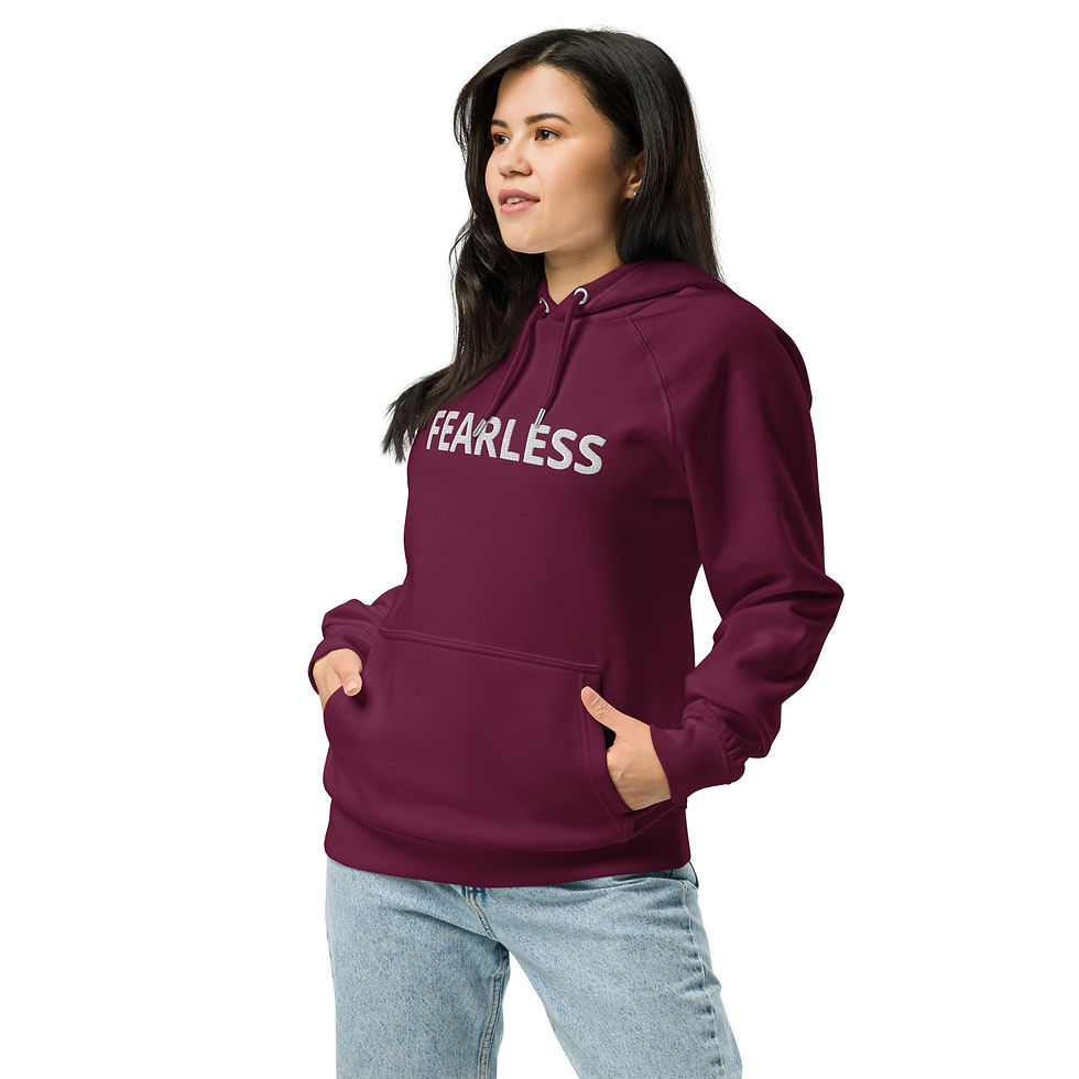 Thumbnail: FEARLESS | Unisex eco raglan hoodie