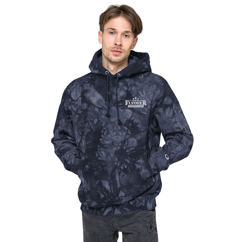 Thumbnail: Flyover Embroidered | Unisex Champion tie-dye hoodie