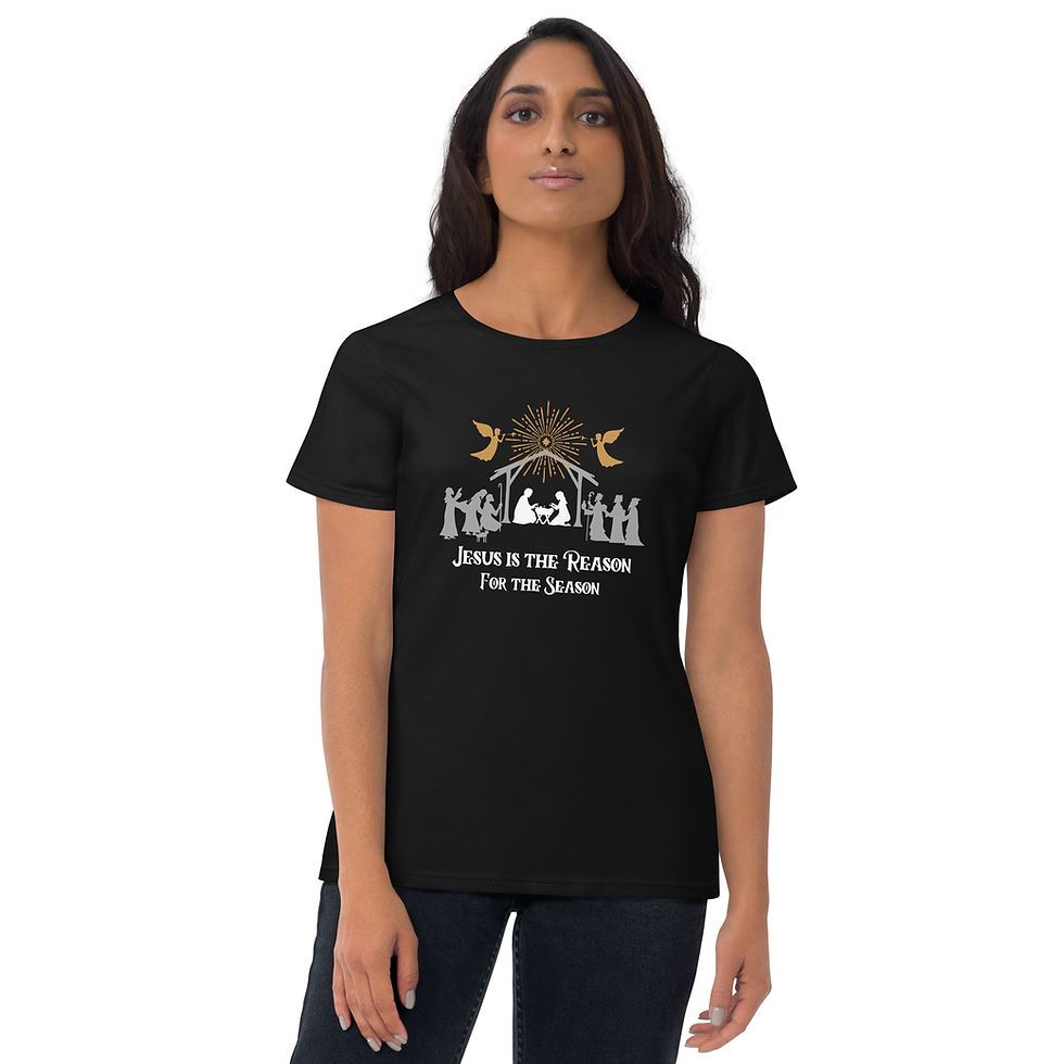 Thumbnail: JESUS IS THE REASON FOR THE SEASON | Women's short sleeve t-shirt