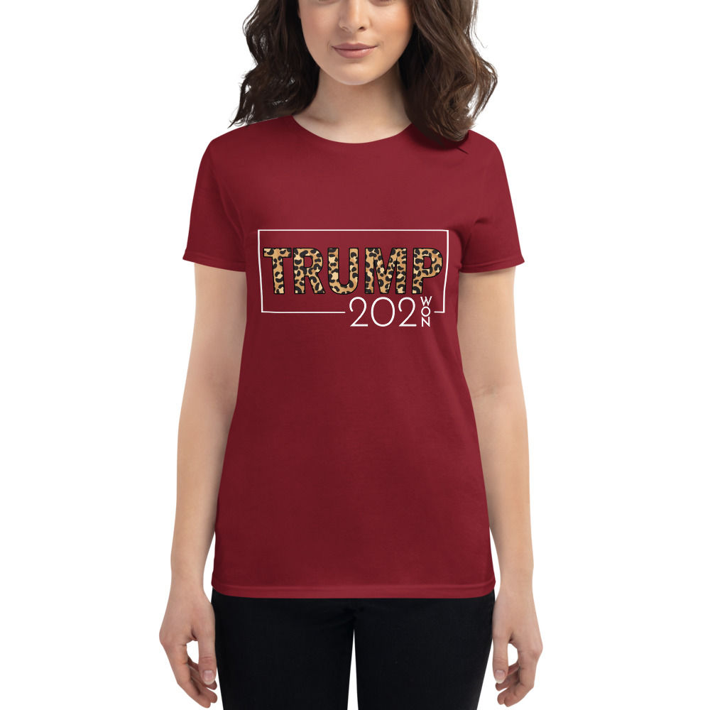 Trump Won Cheetah Print | Women's short sleeve t-shirt