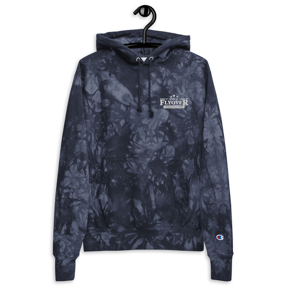 Thumbnail: Flyover Embroidered | Unisex Champion tie-dye hoodie