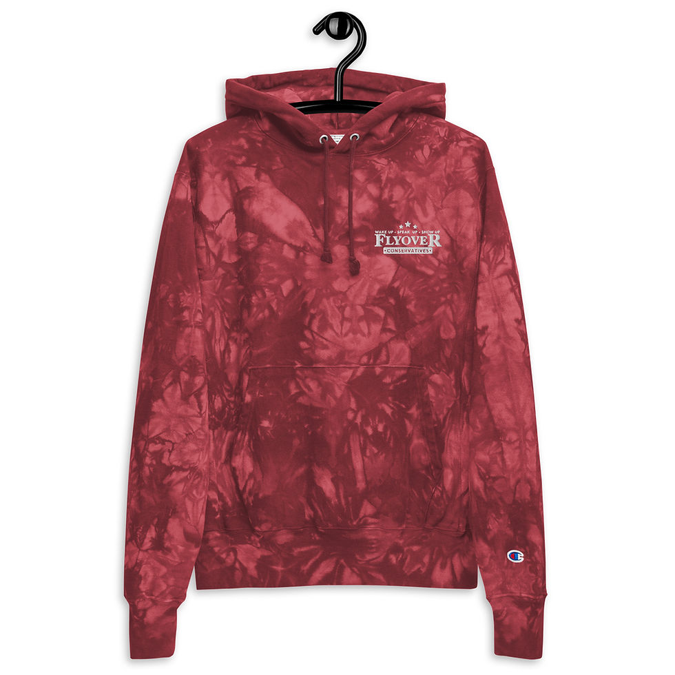 Thumbnail: Flyover Embroidered | Unisex Champion tie-dye hoodie