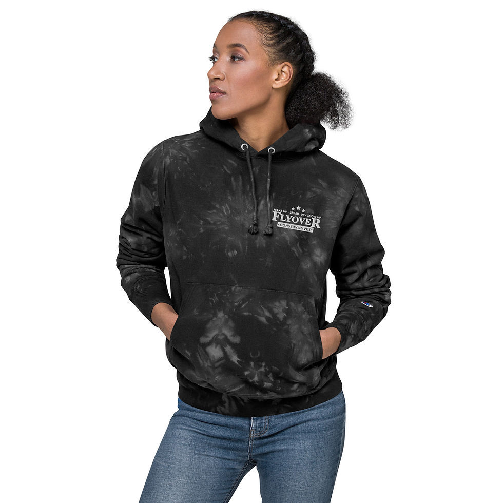 Thumbnail: Flyover Embroidered | Unisex Champion tie-dye hoodie