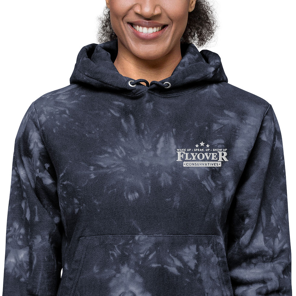 Thumbnail: Flyover Embroidered | Unisex Champion tie-dye hoodie