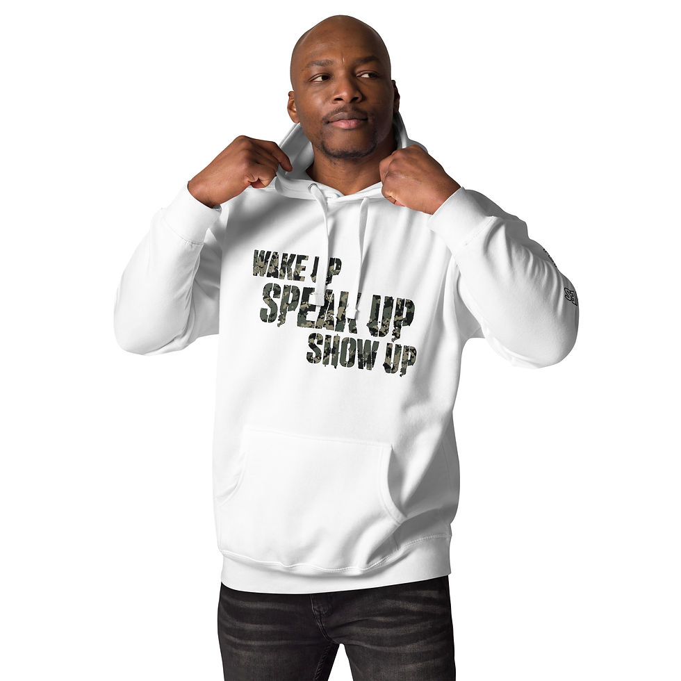 Thumbnail: WAKE UP • SPEAK UP • SHOW UP | Unisex Hoodie