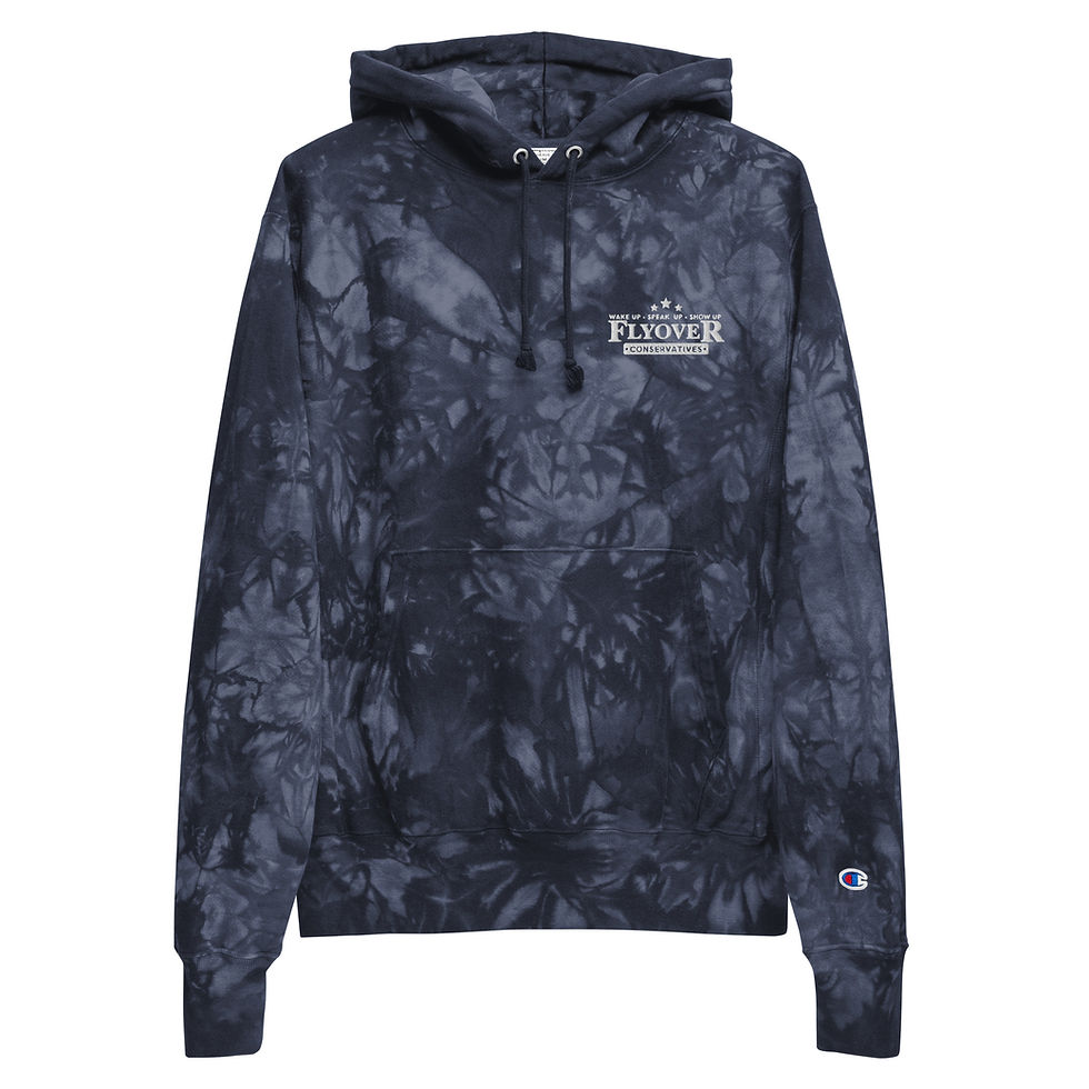 Thumbnail: Flyover Embroidered | Unisex Champion tie-dye hoodie