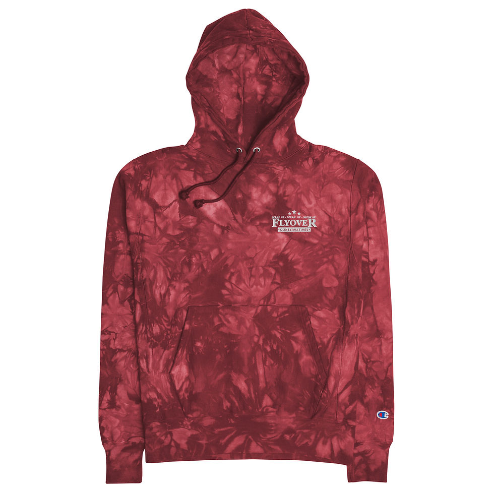 Thumbnail: Flyover Embroidered | Unisex Champion tie-dye hoodie