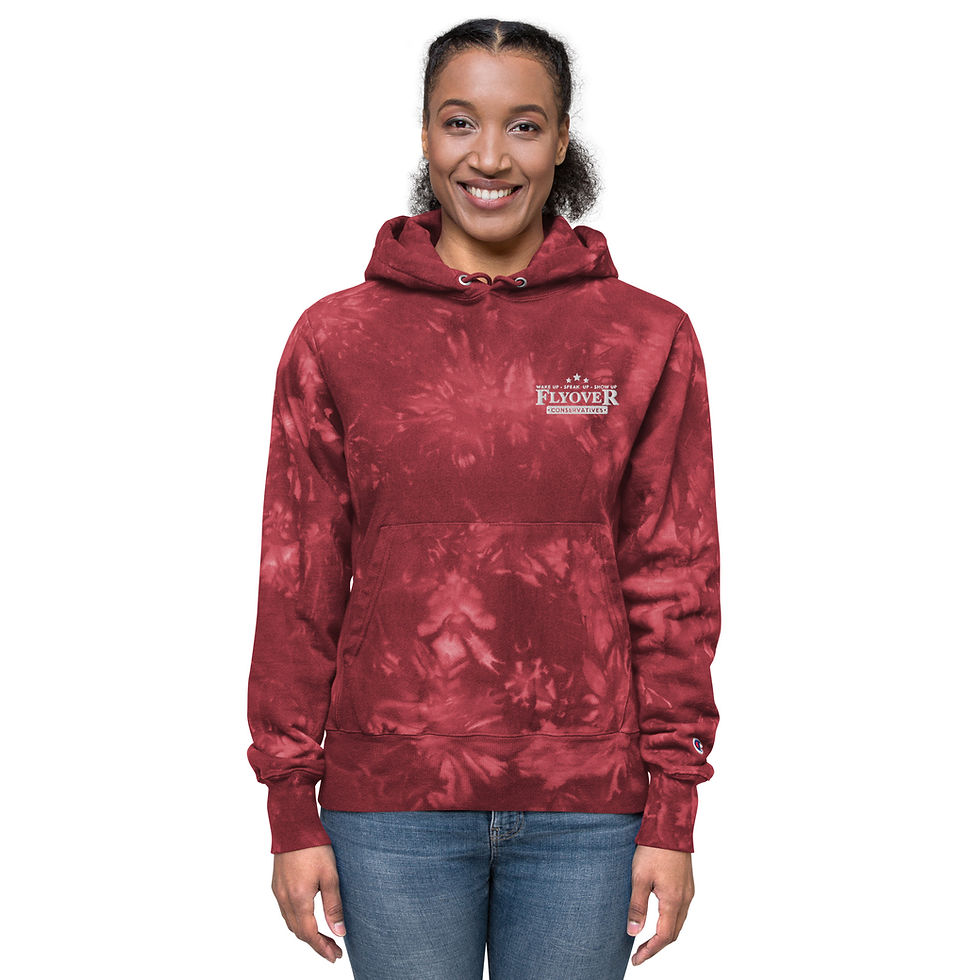 Thumbnail: Flyover Embroidered | Unisex Champion tie-dye hoodie