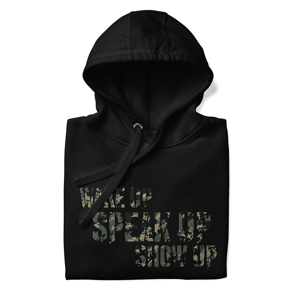 Thumbnail: WAKE UP • SPEAK UP • SHOW UP | Unisex Hoodie