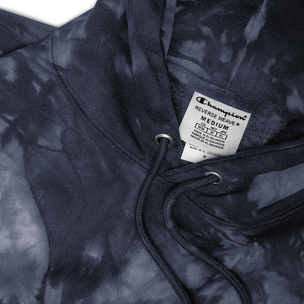Thumbnail: Flyover Embroidered | Unisex Champion tie-dye hoodie