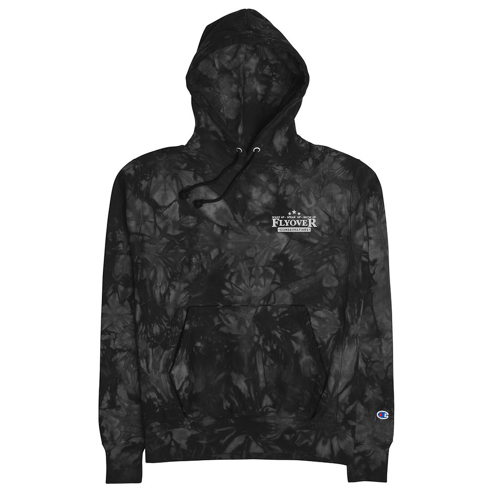 Thumbnail: Flyover Embroidered | Unisex Champion tie-dye hoodie