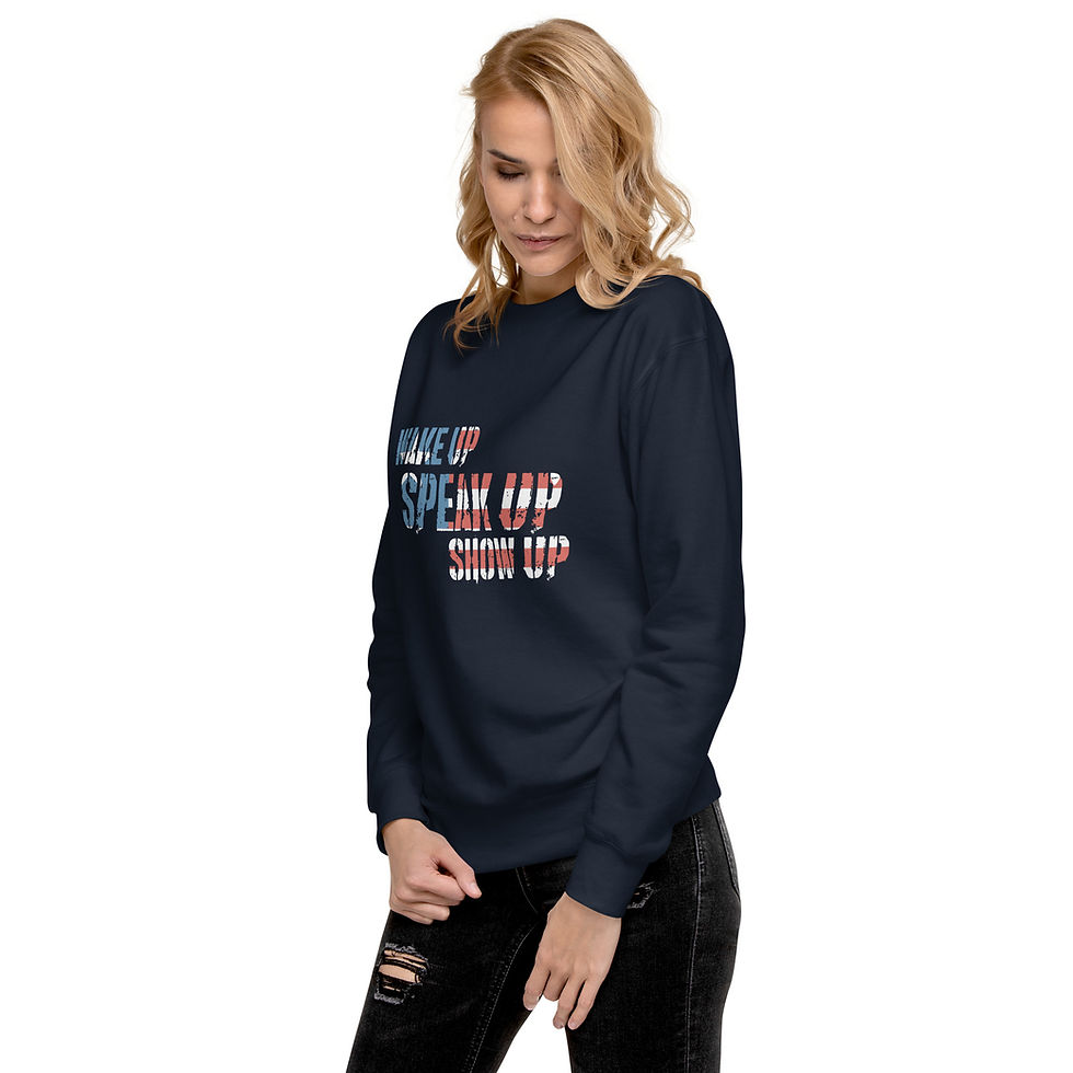 Thumbnail: Wake Up • Speak Up • Show Up | Unisex Fleece Pullover