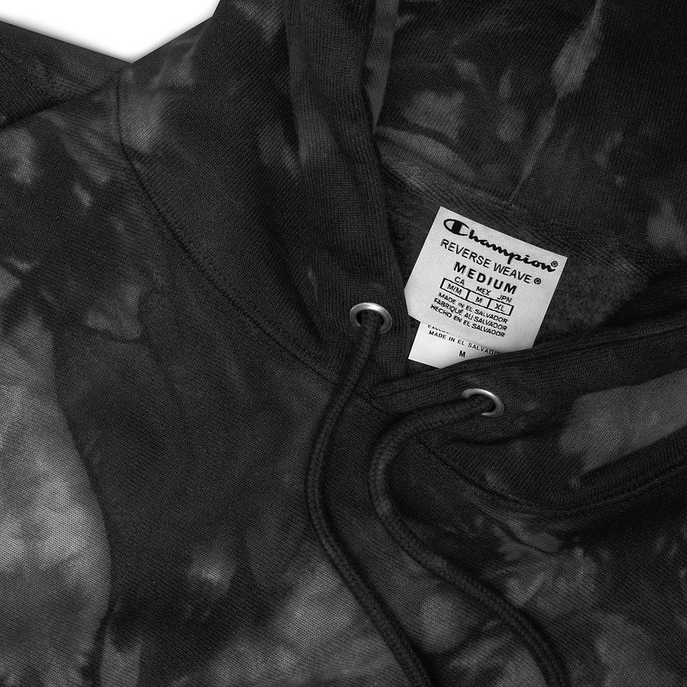 Thumbnail: Flyover Embroidered | Unisex Champion tie-dye hoodie