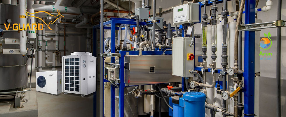 Industrial Hot Water Heat Pump Installed in a Manufacturing Plant