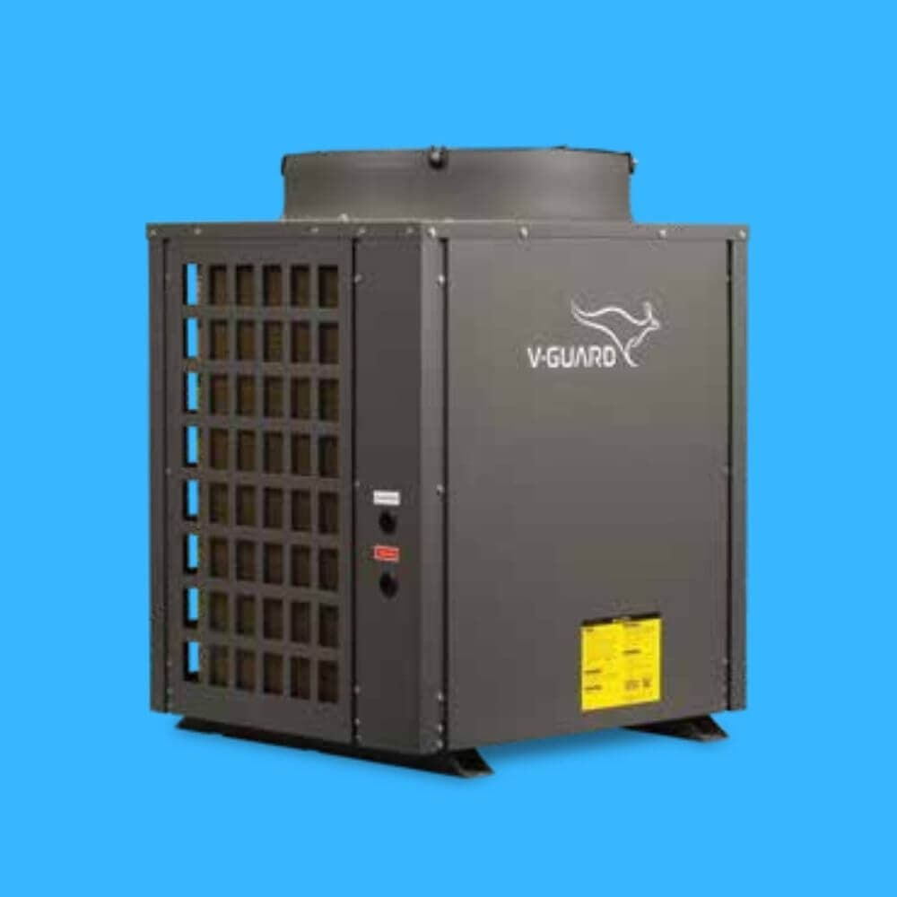 V-Guard 5 Ton Commercial Heat Pump Installed in Coimbatore for Large Water Heating Needs