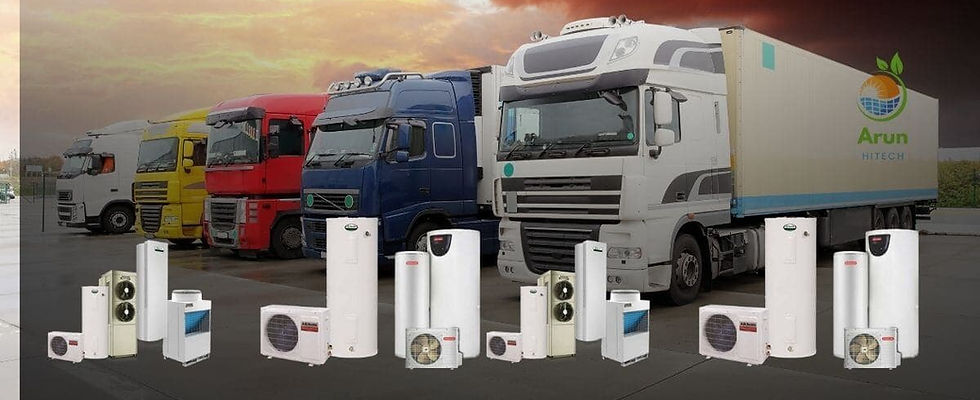 Bulk dispatch of branded heat pump water heaters from dealer in Coimbatore