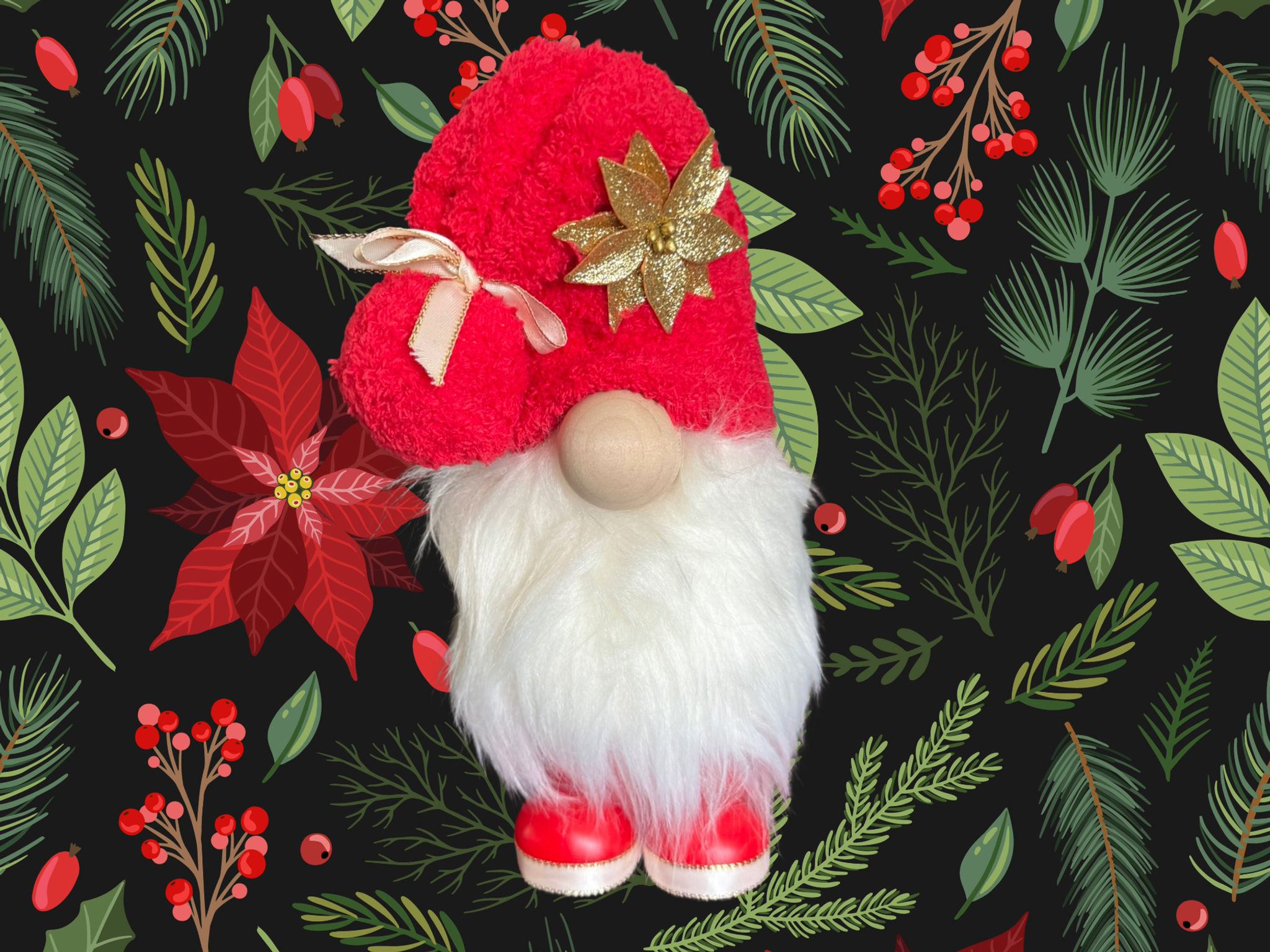 Holiday Flower Gnome