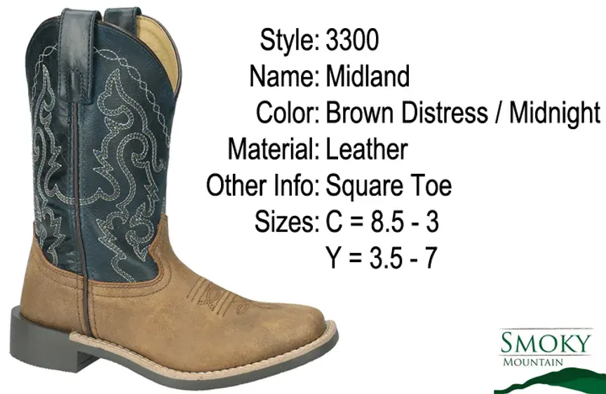 Smoky Mountain Boots - Youth Boot "Midland"