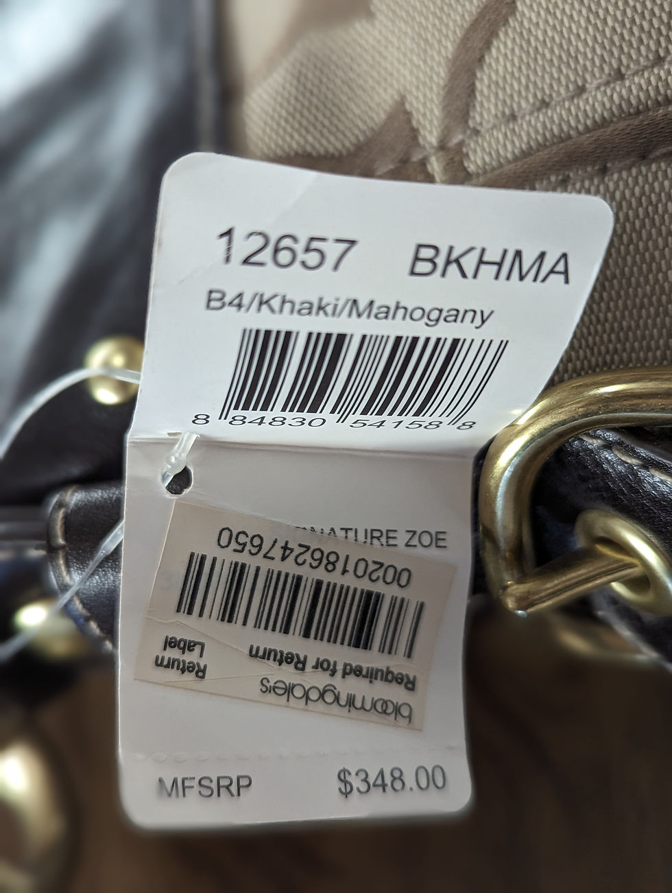 Thumbnail: COACH Signature Zoe Shoulder Bag